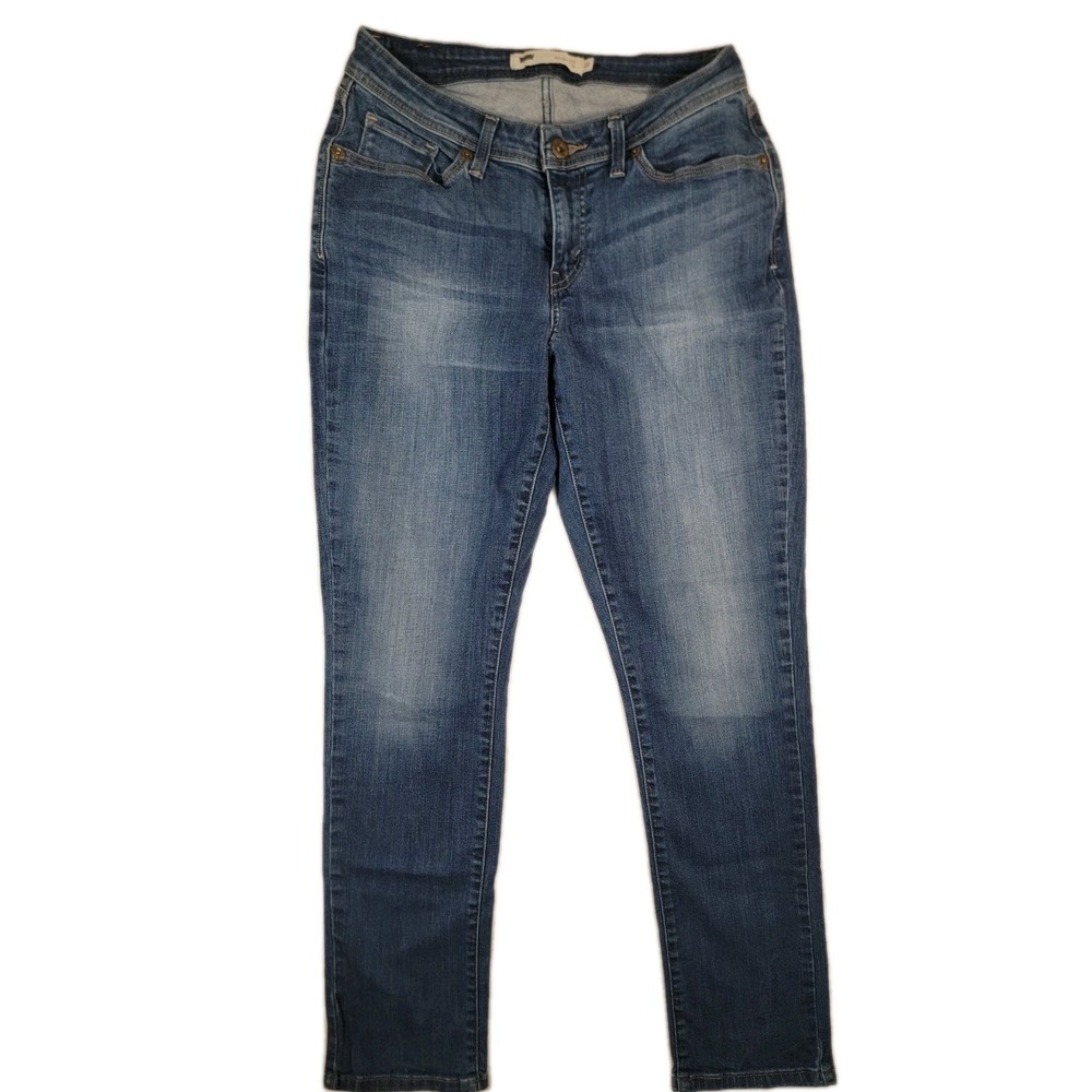 Levi's 529 Curvy Skinny Leg Jeans Mens Womens Size 10M 30x32 Medium Wash Stretch